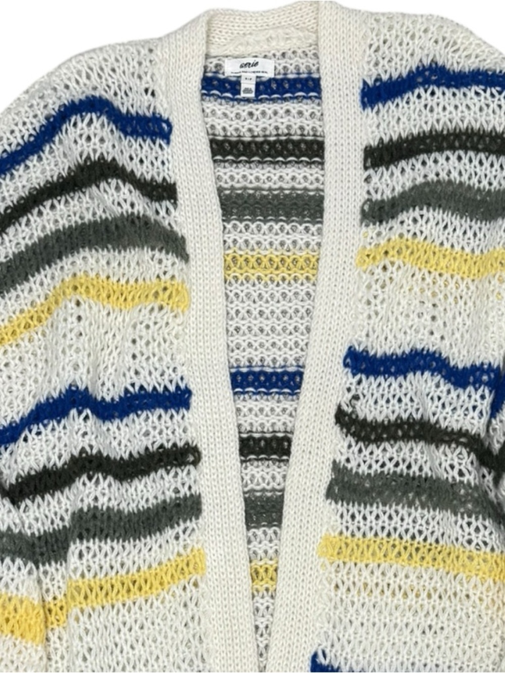 Aerie Loose Fit Striped Open Cardigan lightweight flawless Size Small - Picture 2 of 6